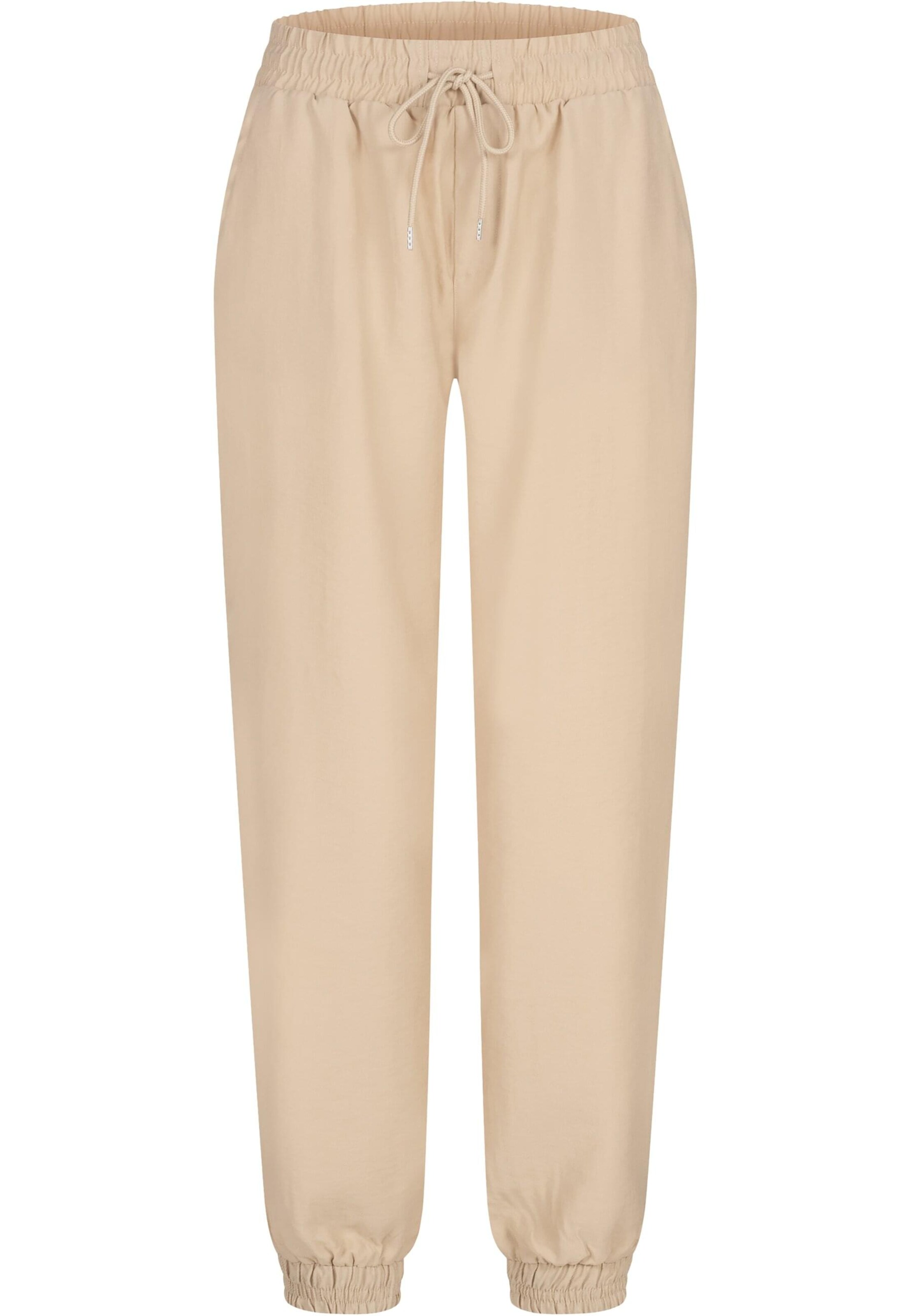 Cloud5ive Tapered Broek in Beige: voorkant
