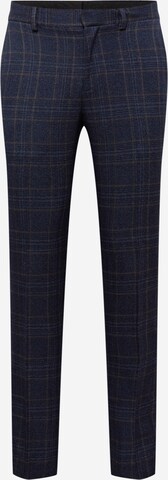 Coupe slim Pantalon à plis BURTON MENSWEAR LONDON en bleu : devant