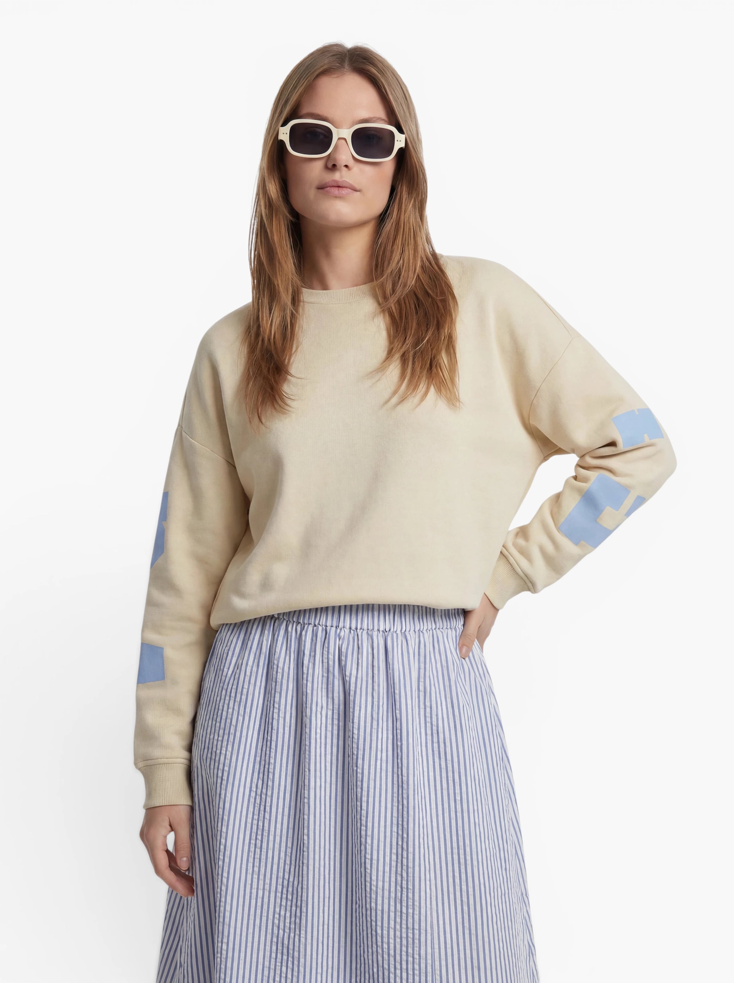 ONLY - Sudadera en blanco