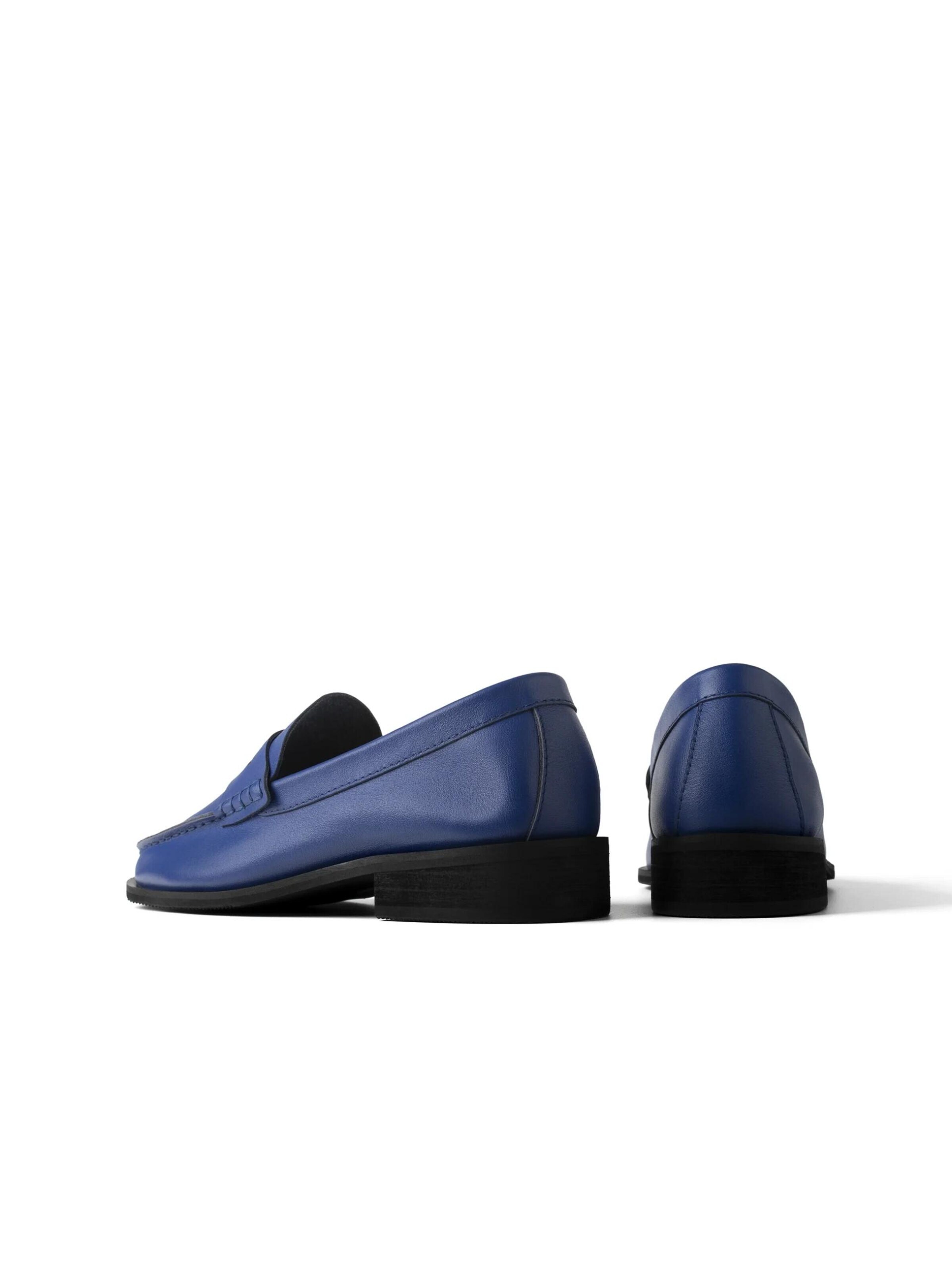 L37 HANDMADE SHOES Natikači 'TO MAKE IT EASIER' | modra barva