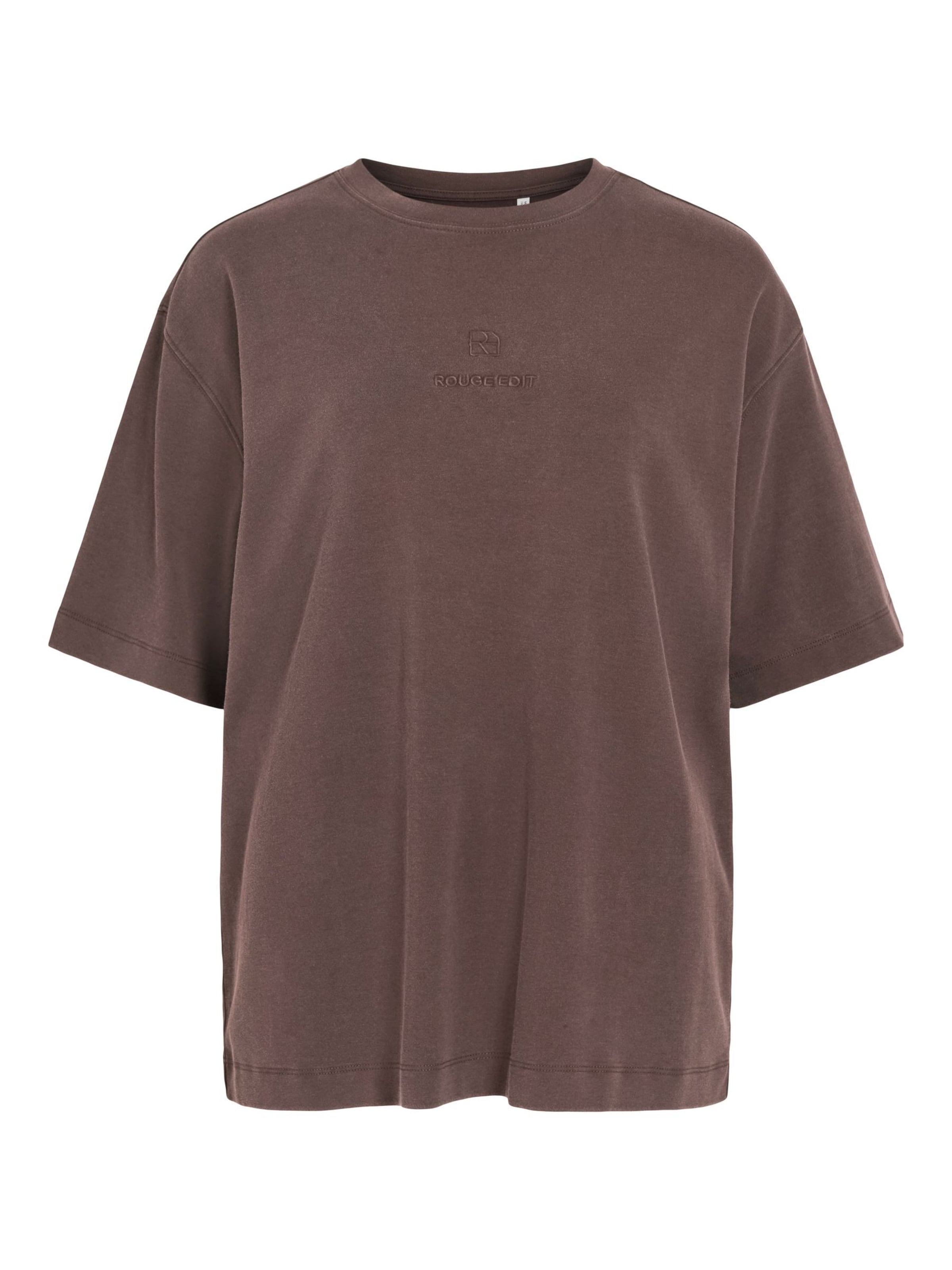 ROUGE EDIT T-Shirt in Braun: Vorderseite