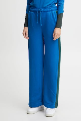 The Jogg Concept Wide leg Broek 'SAFINE' in Blauw: voorkant