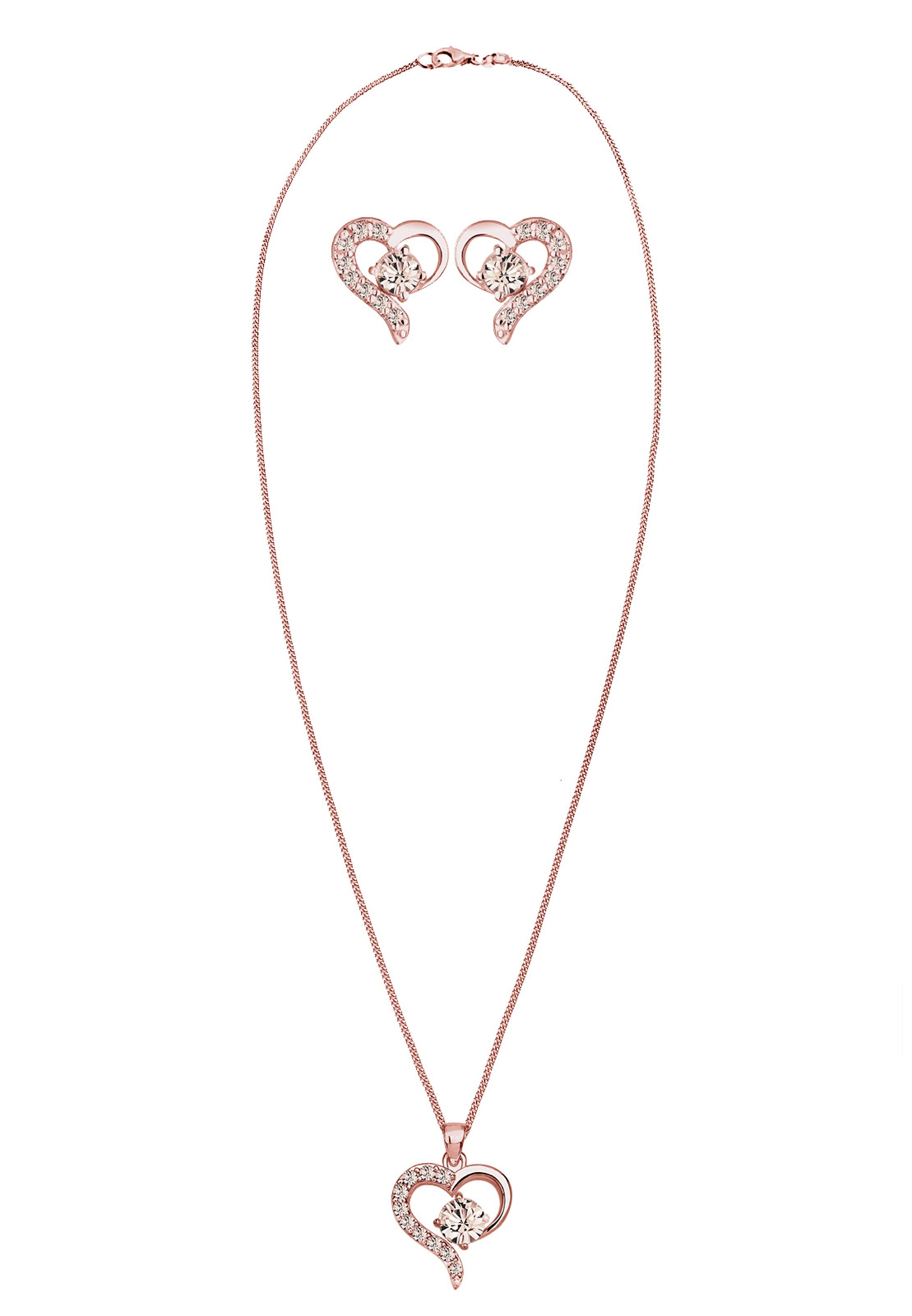 ELLI Sieraden set 'Herz' in Goud