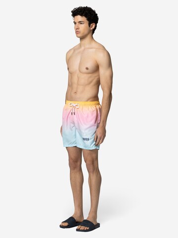 19V69 ITALIA Swimming shorts 'Siro' in Orange