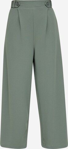 QS Wide leg Broek in Groen: voorkant