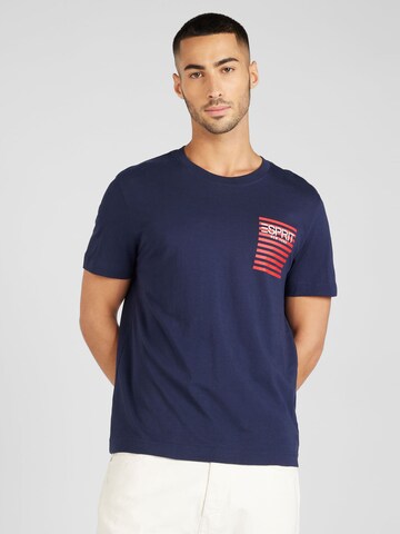 T-Shirt ESPRIT en bleu : devant