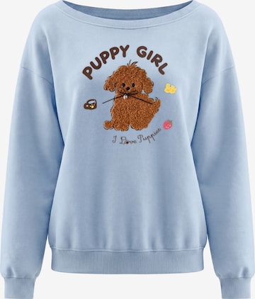 Sweat-shirt MYMO en bleu : devant