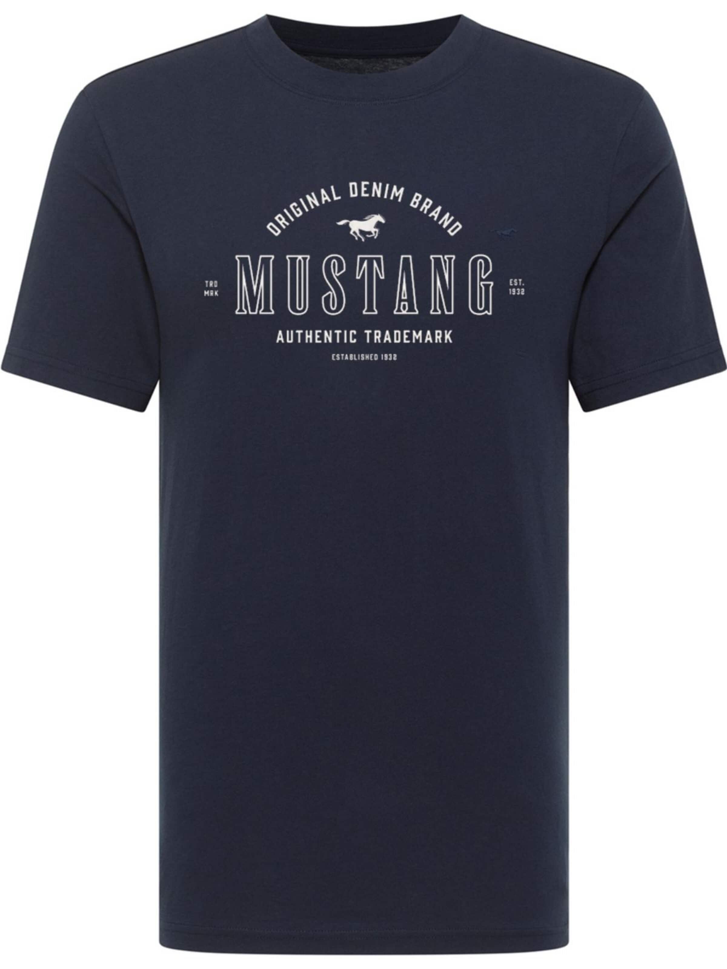 MUSTANG Shirt 'Mustang Style Alex Dark Sapphire 1017999 4136'‌ in Blau: Vorderseite