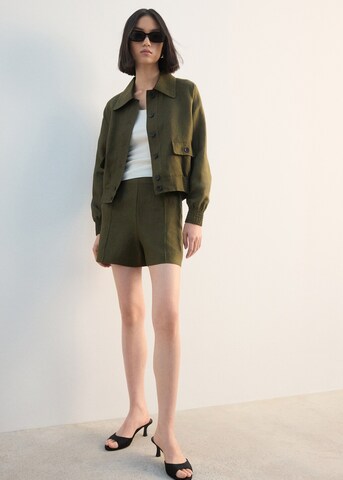 MANGO Between-Season Jacket 'Demi-h' in Green