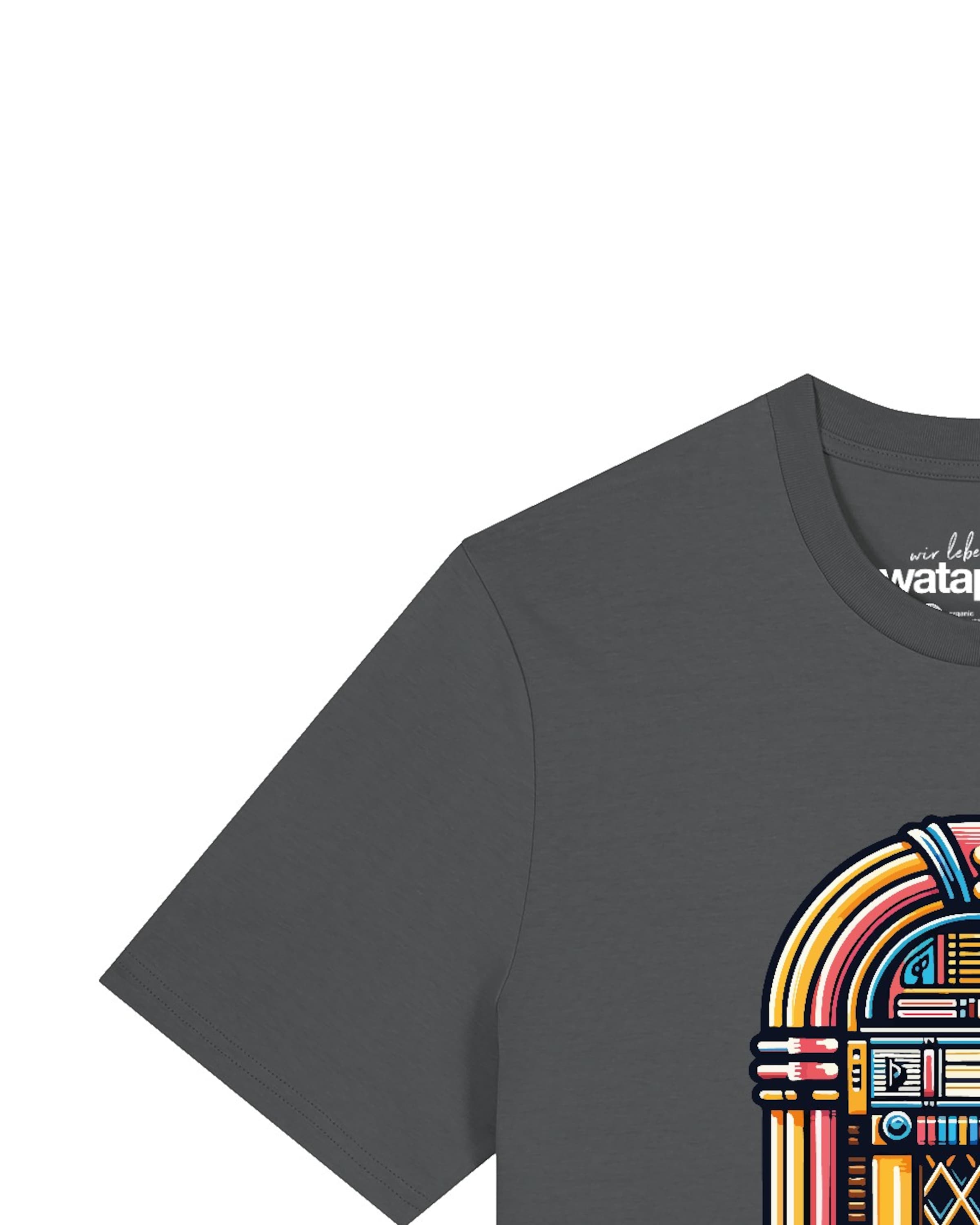 T-Shirt 'Jukebox' Watapparel en gris