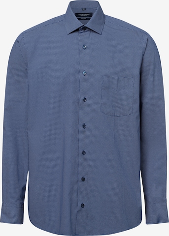 Andrew James Businesshemd in Blau: Vorderseite