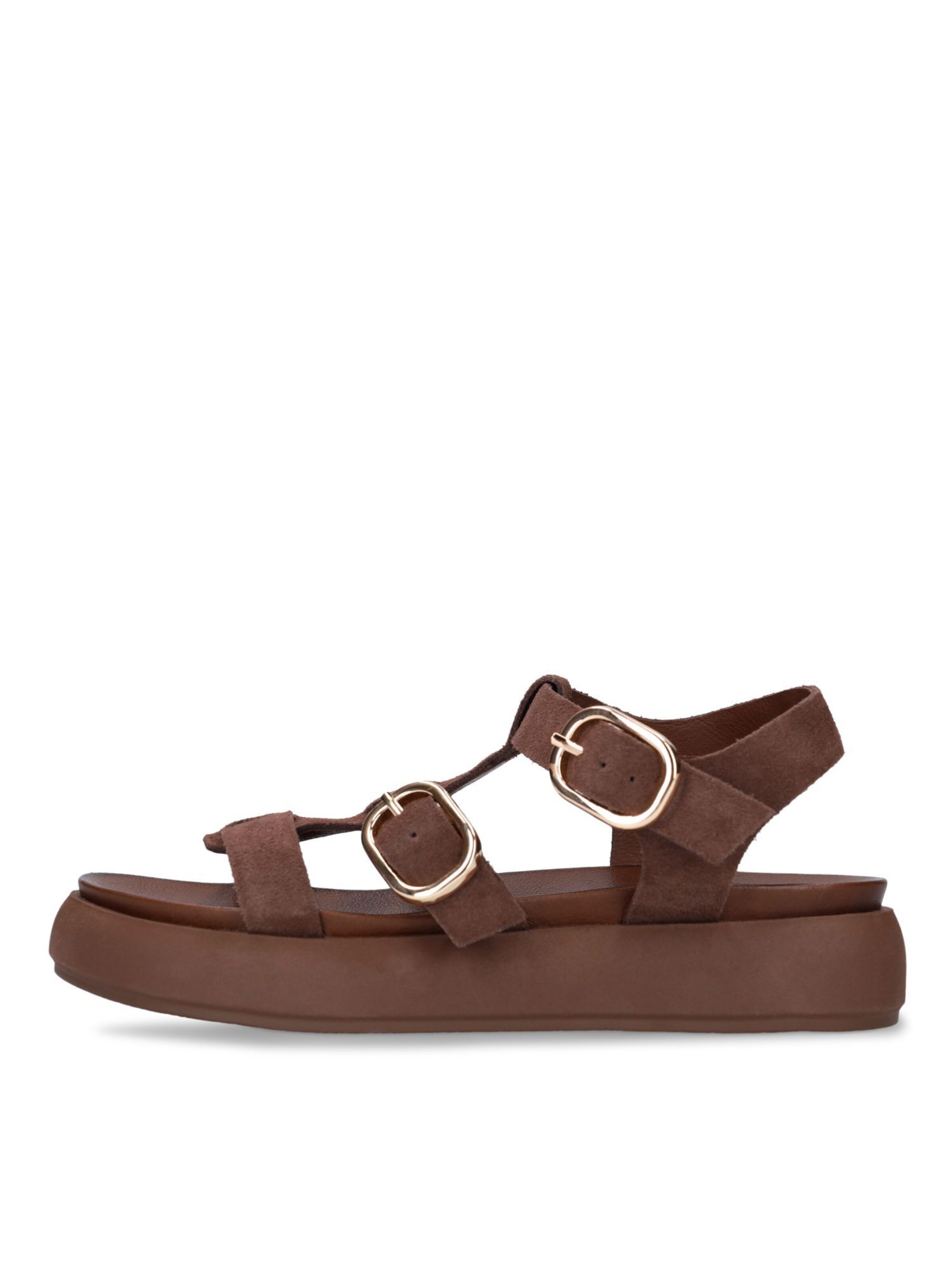 MANFIELD Sandaal in Bruin