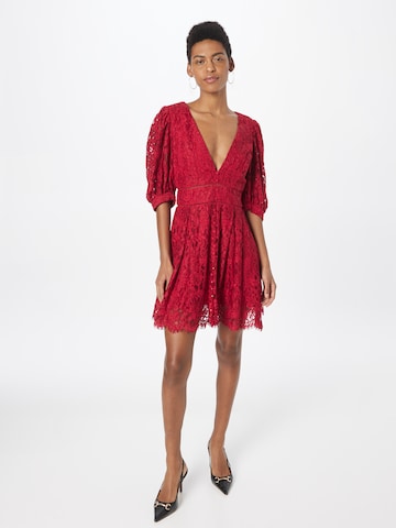 BardotKoktel haljina 'BELLISSA' - crvena boja: prednji dio