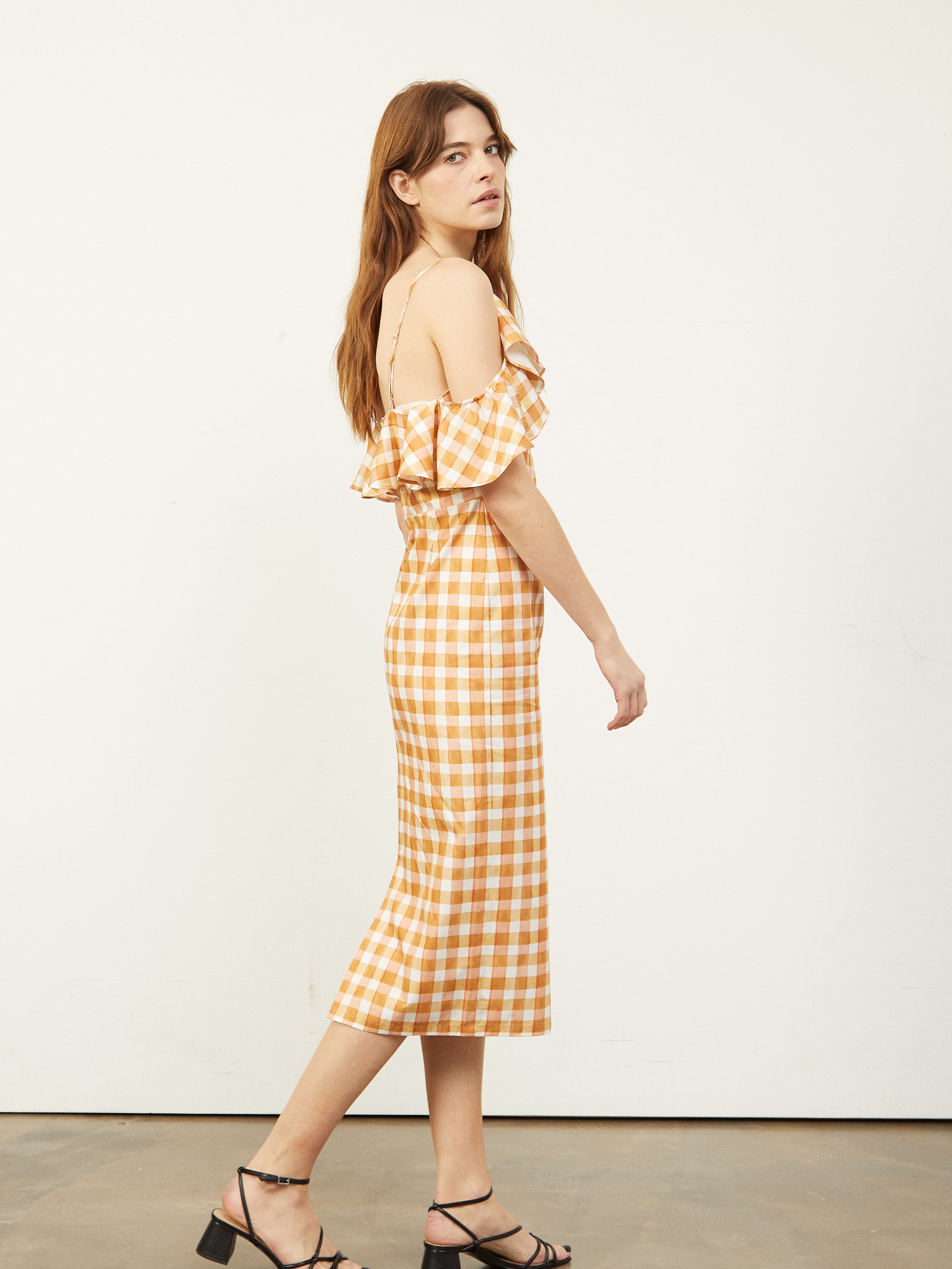 Aligne Summer Dress 'Curdah' in Yellow, Yellow Gold | ABOUT YOU