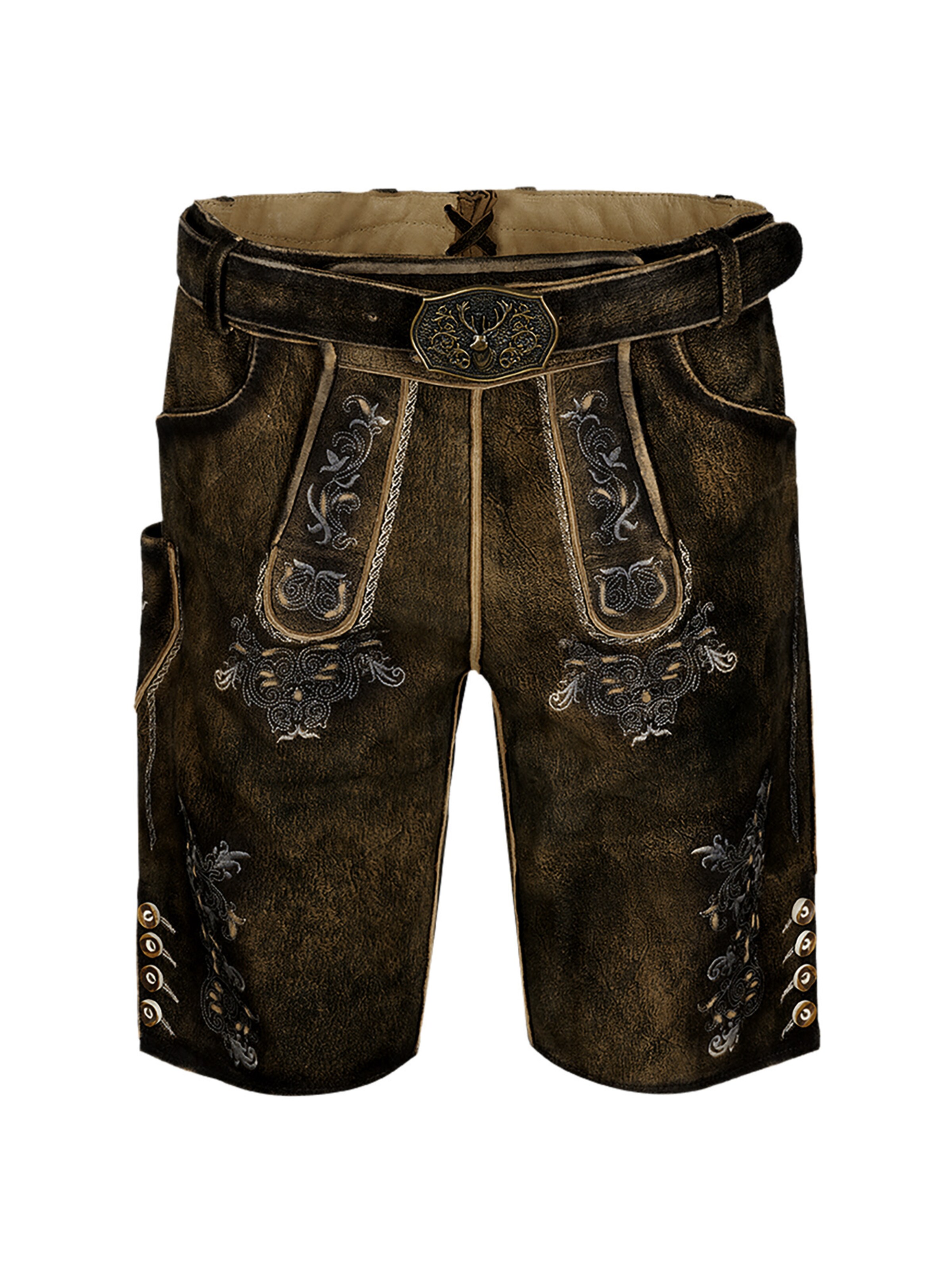 Country Maddox Regular Traditional Pants 'Altrei' in Brown: front