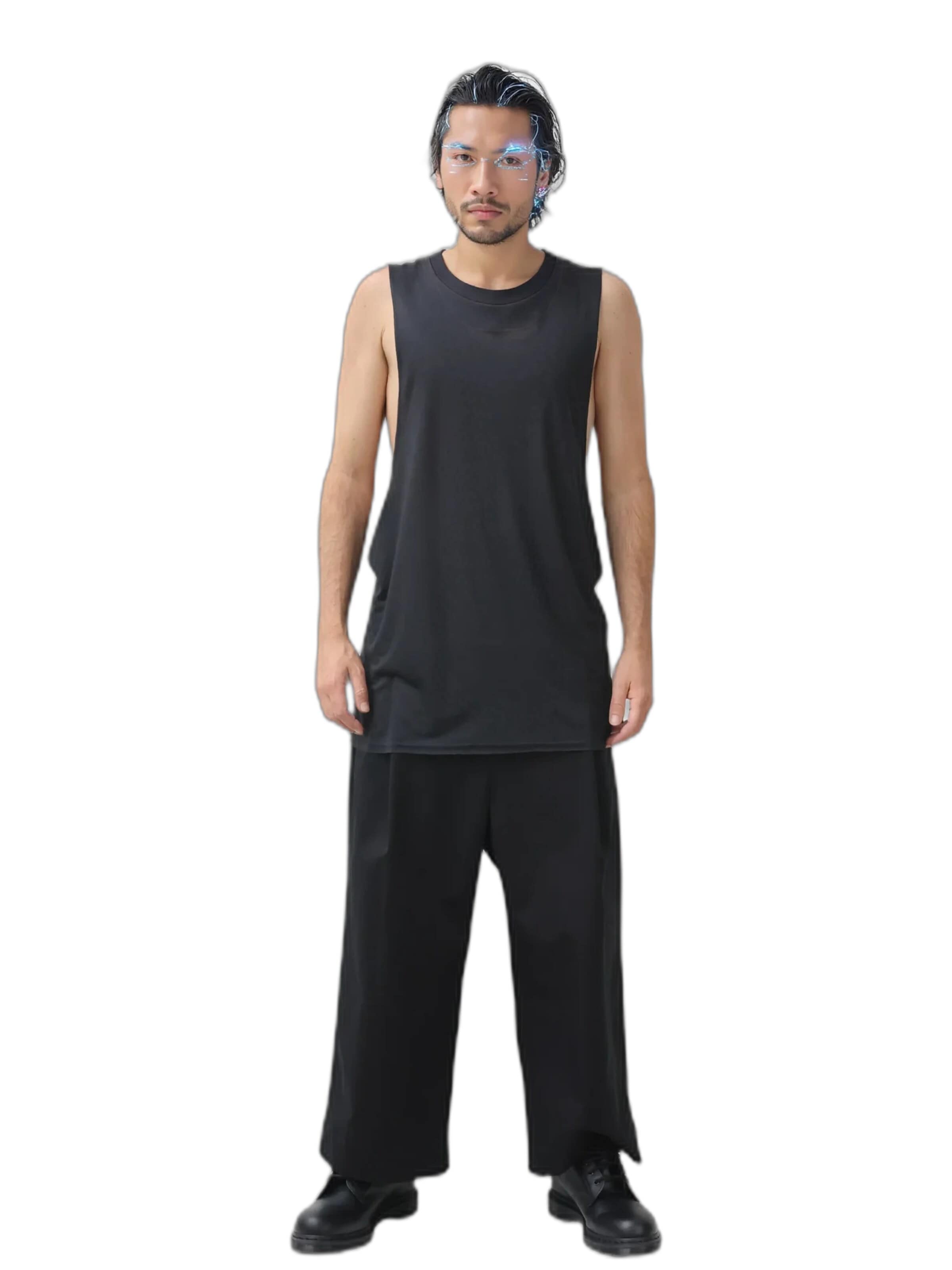 Kanten Shirt 'Débardeur Jose' in Black: front
