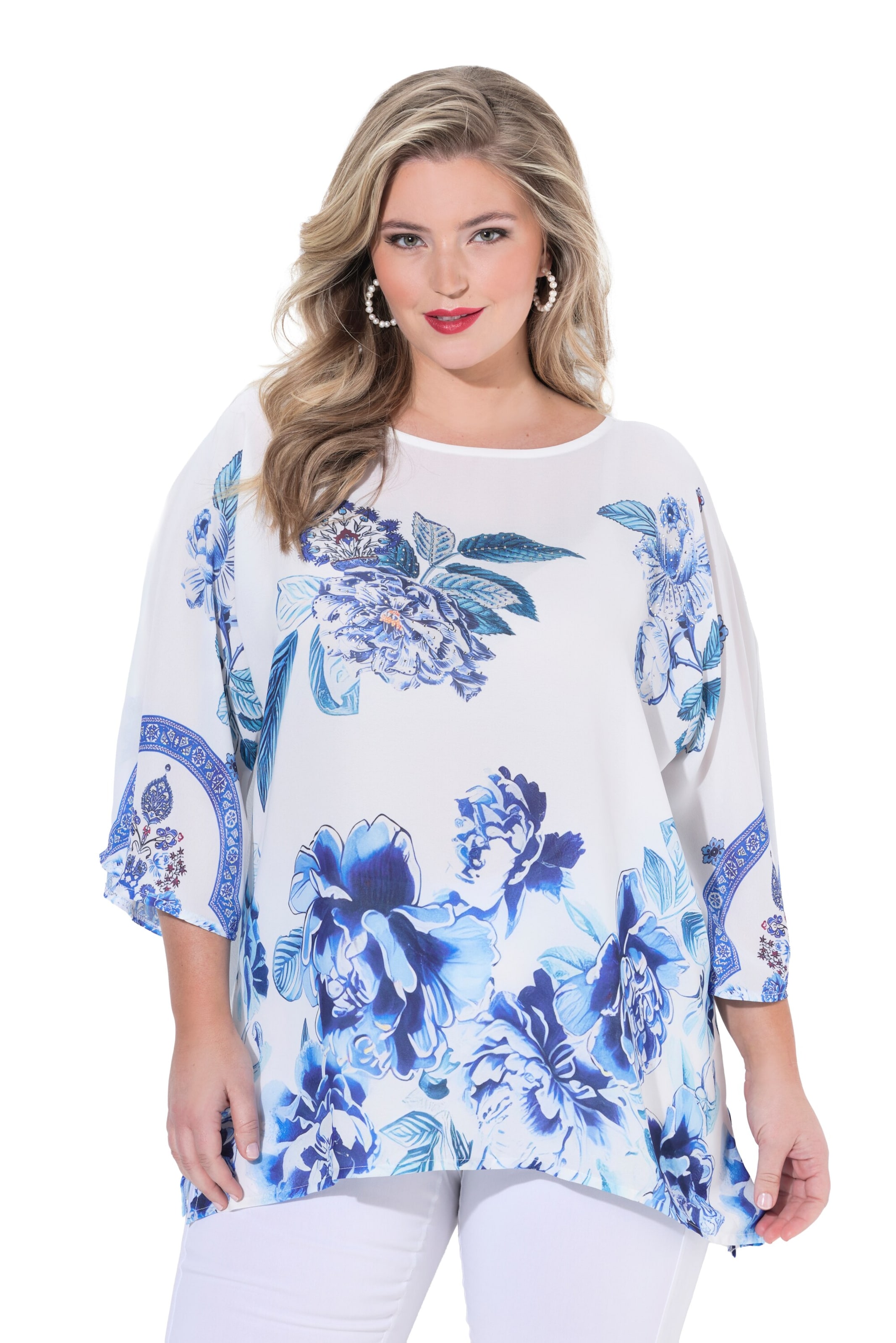 MIAMODA Blouse in White: front