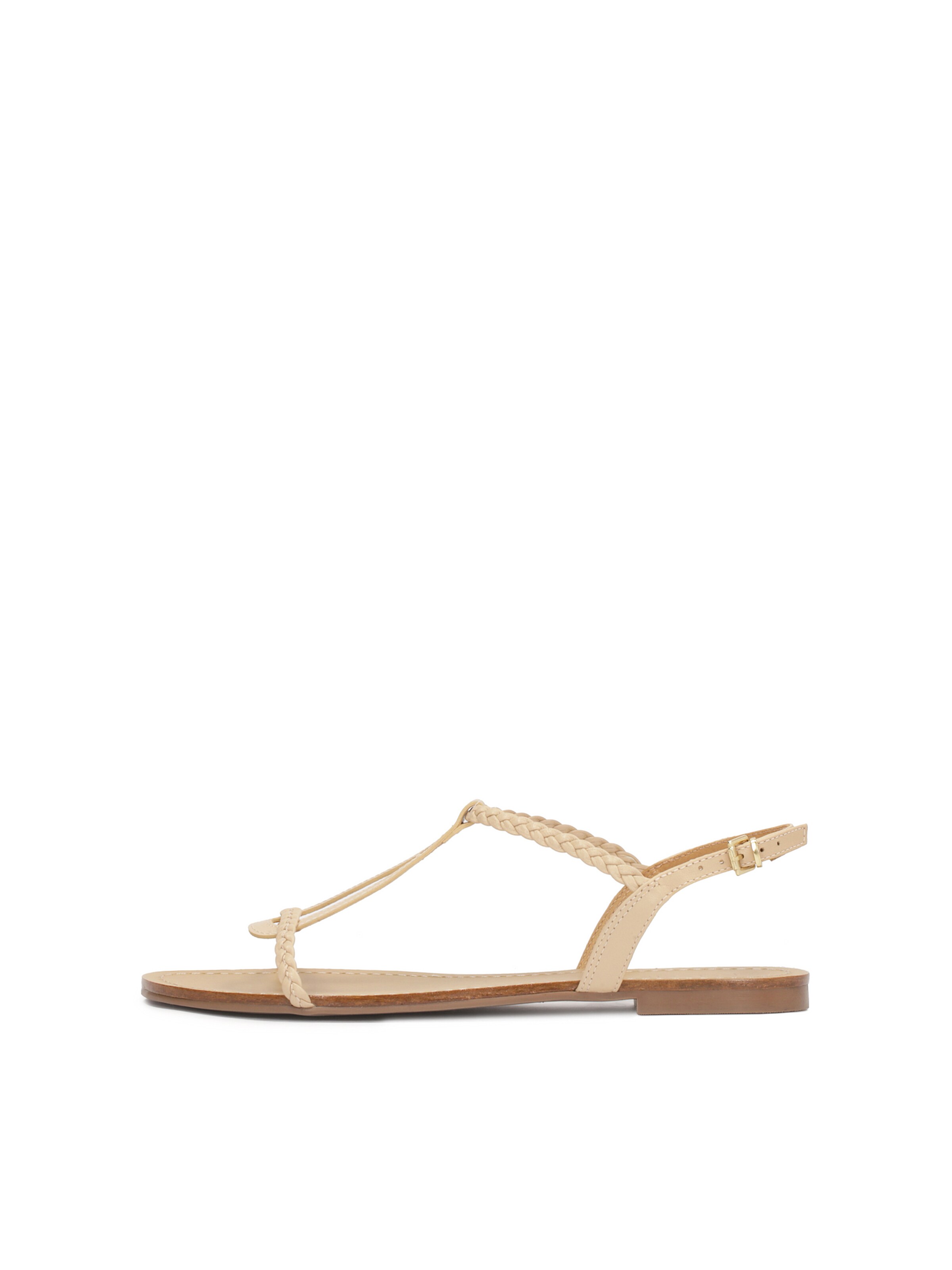 Kazar Strap Sandals in Beige: front