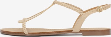 Kazar Strap Sandals in Beige: front