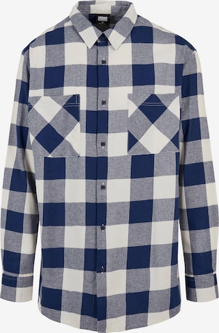 Coupe regular Chemise Urban Classics en bleu : devant