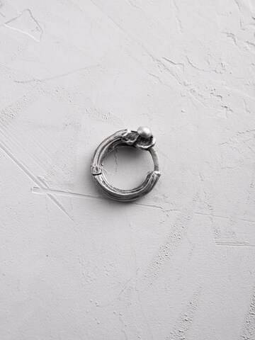 Boucles d'oreilles 'BONE' REYTEL en argent
