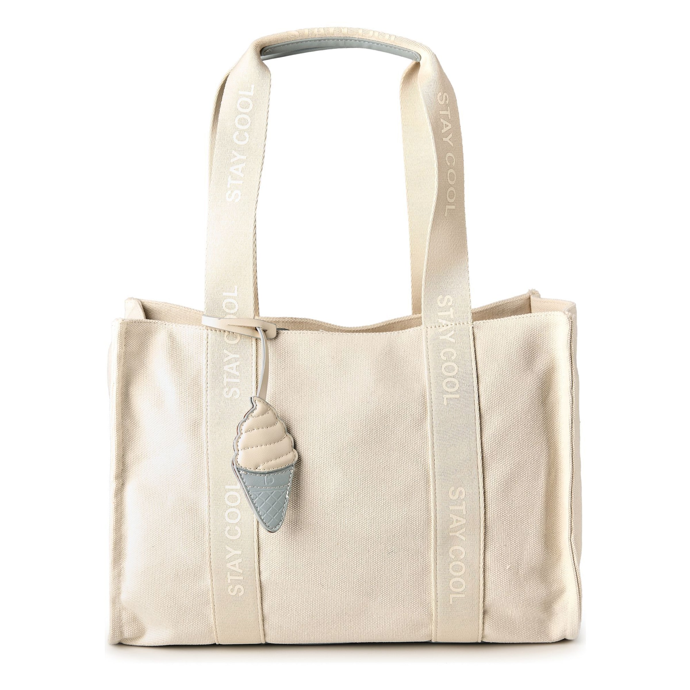 TOM TAILOR DENIM Shoulder bag in Beige: front