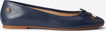 Lauren Ralph Lauren - Bailarina 'JAYNA' en azul: frente