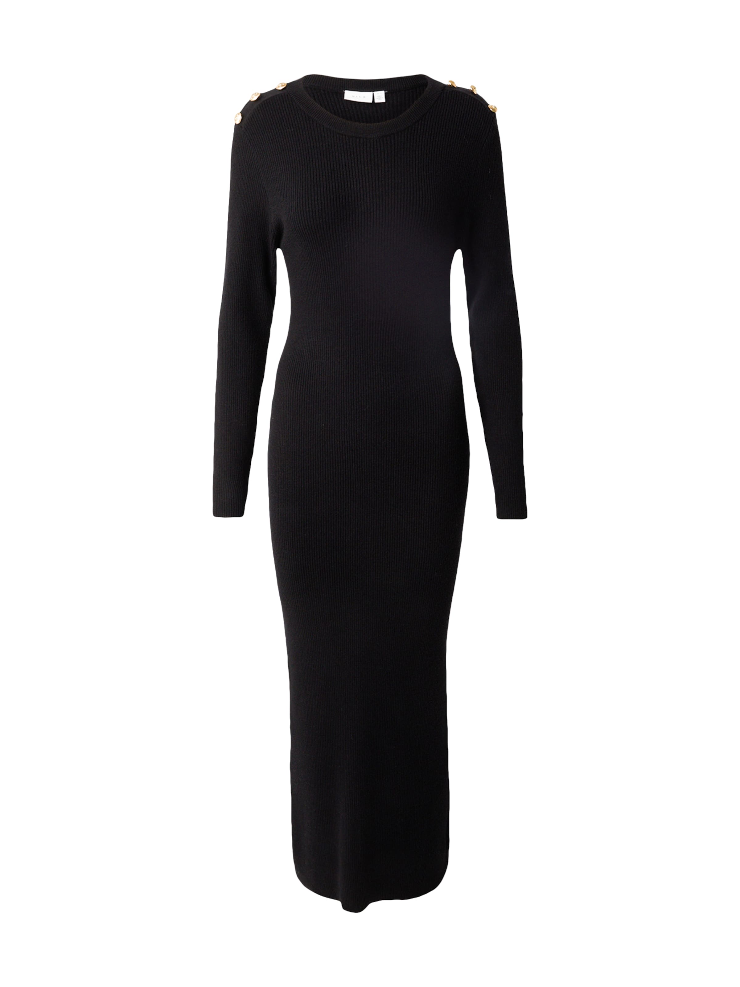 VILA Kleit, värv must: eest vaates