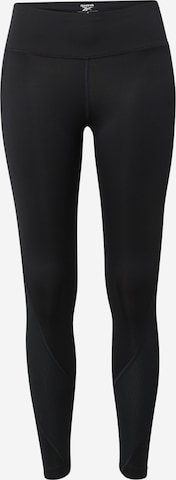 Reebok Skinny Sports trousers in Black: front