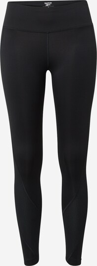 Pantaloni sport Reebok Sport pe negru / alb, Vizualizare produs