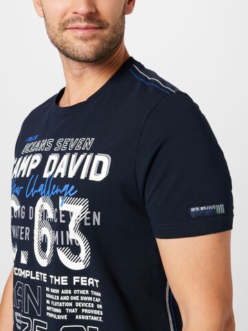 CAMP DAVID Bluser & t-shirts 'Ocean´s Seven' i blå