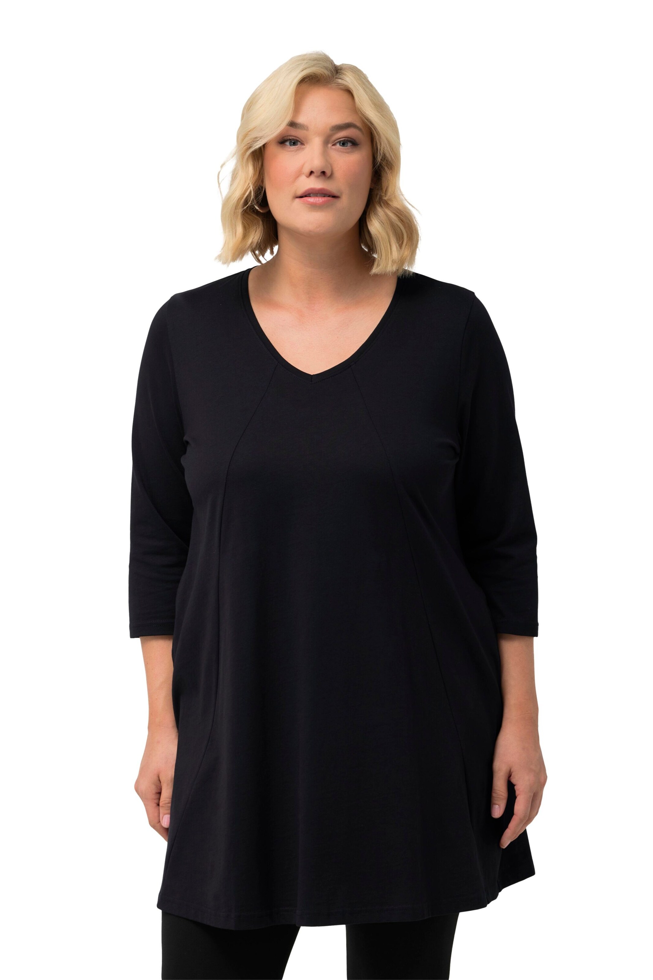 Ulla Popken Shirt in Black: front