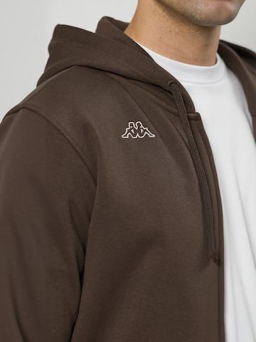 KAPPA - Sudadera con cremallera ' KMLogo Truxo ' en marrón