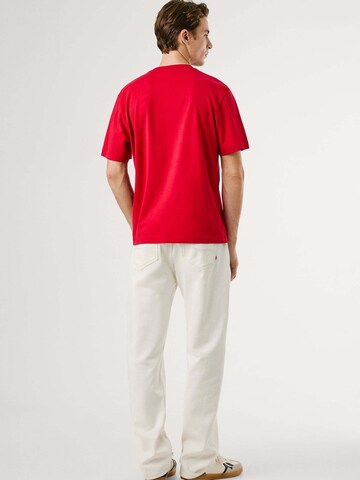 T-Shirt 'Matthew' Pepe Jeans en rouge
