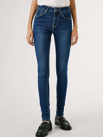 Pepe Jeans Slimfit Jeans in Blauw: voorkant