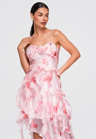 Ombre Cocktailjurk in Roze