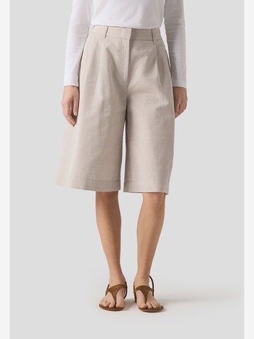 MAERZ Muenchen Wide Leg Shorts in Beige: Vorderseite
