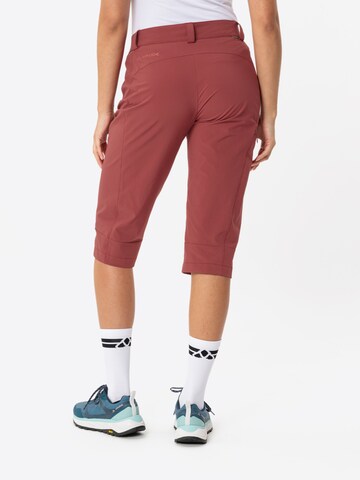 VAUDE Regular Outdoor trousers 'Farley  III' in Red