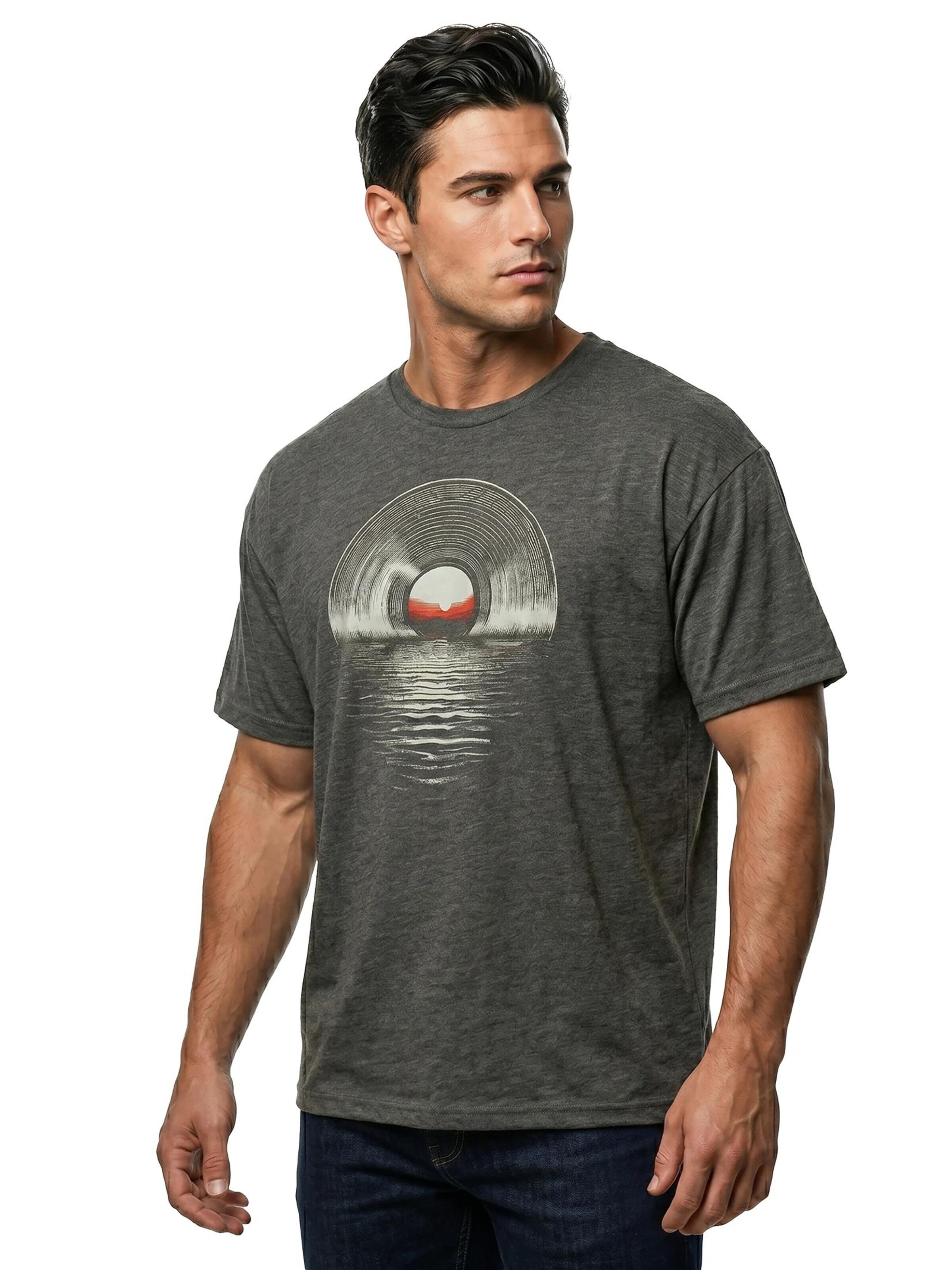 MAKAYA Shirt 'Sea Record' in Grey