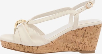 Sandalo di Friends Like These in bianco: frontale