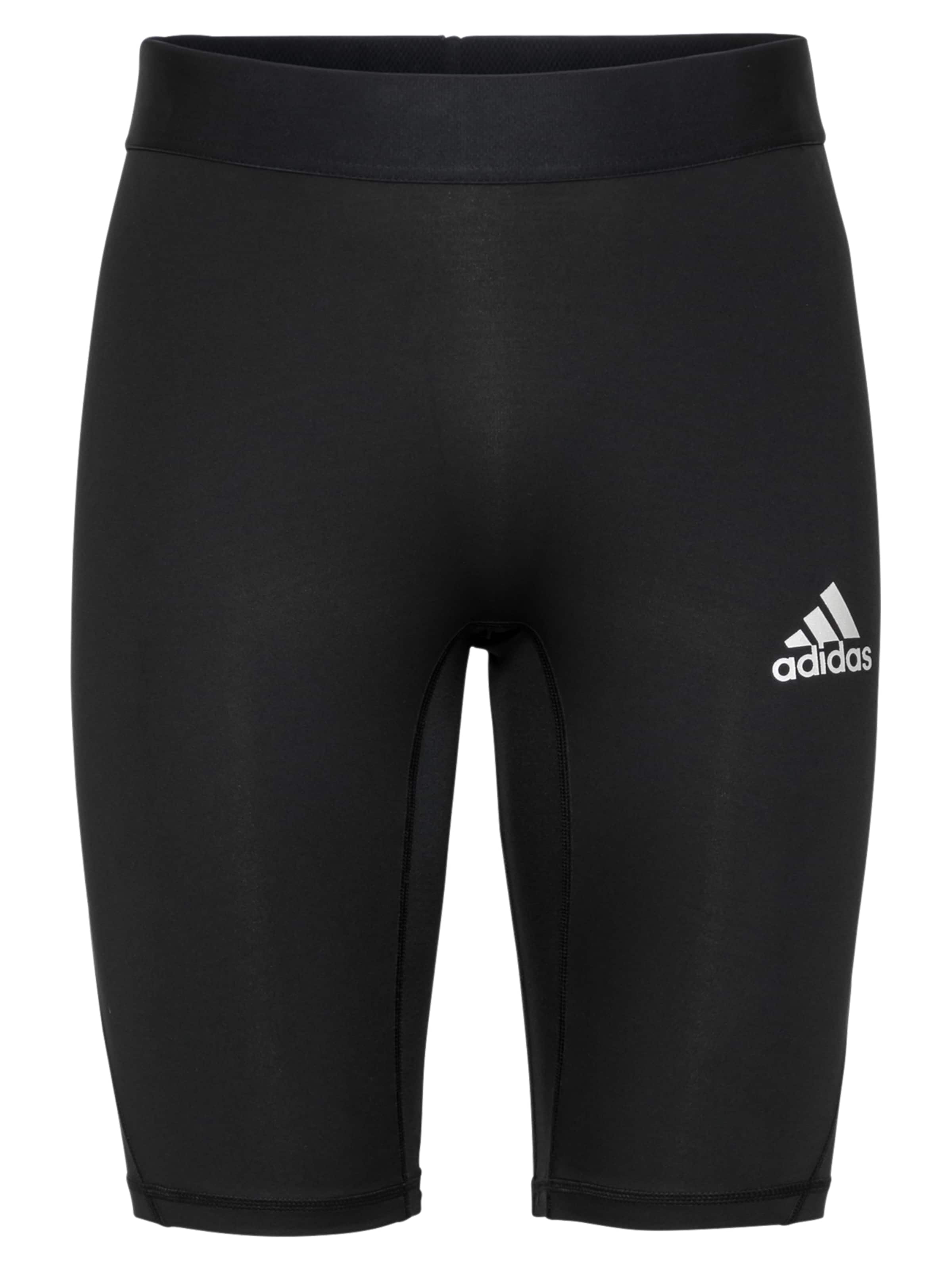 ADIDAS SPORTSWEAR Skinny Sport alsónadrágok 'AlphaSkin' - fekete: elől