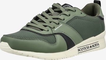 Baskets basses SCOTCH & SODA en vert : devant