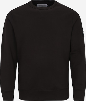 Calvin Klein Big & Tall Sweatshirt in Black: front