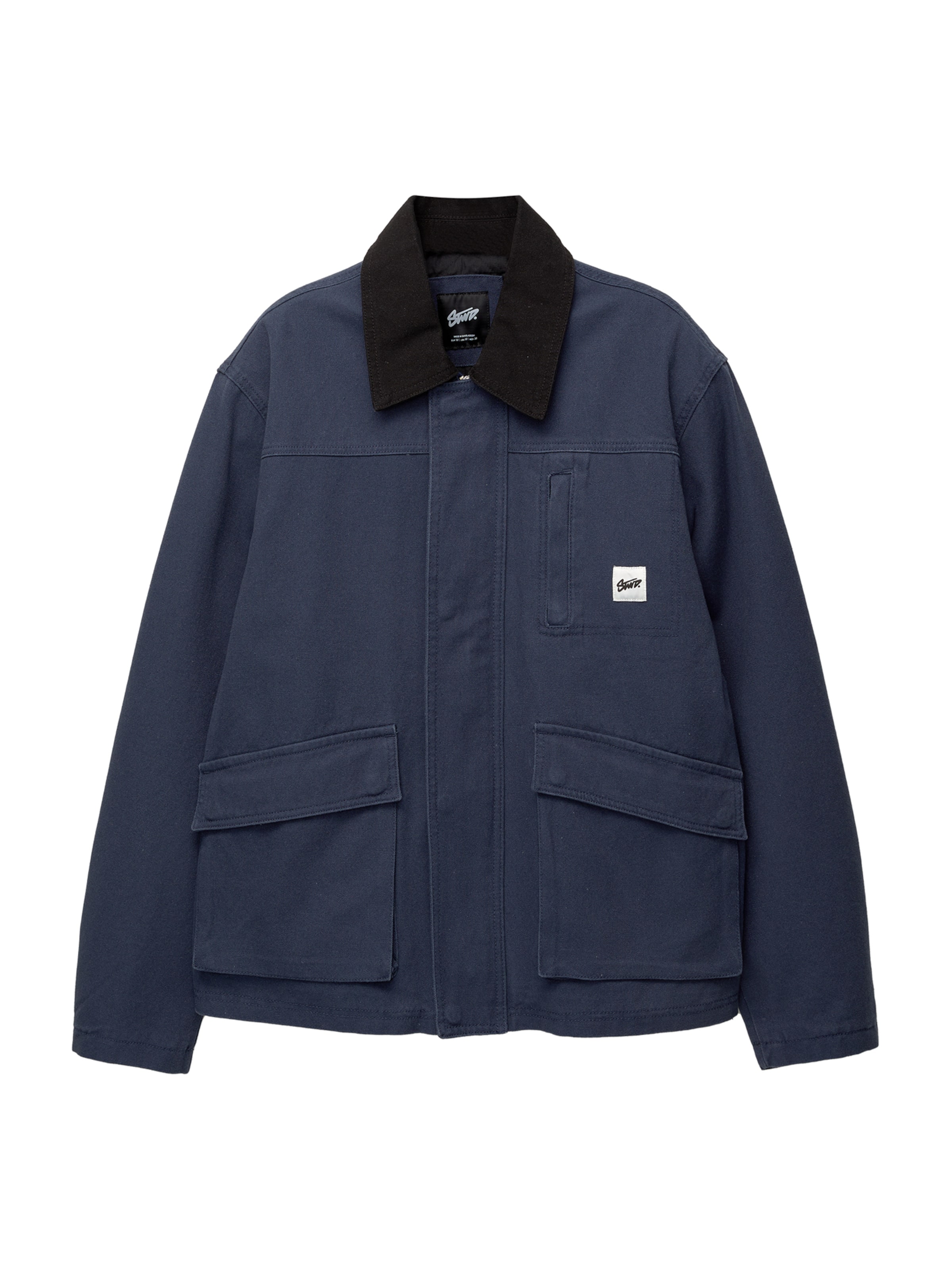 Geacă de primăvară-toamnă 'CAZADORA' de la Pull&Bear pe albastru: față