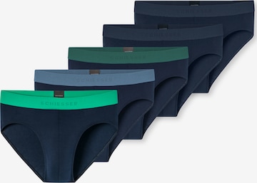 SCHIESSER Slip ' 95/5 Multi ' in Blue: front