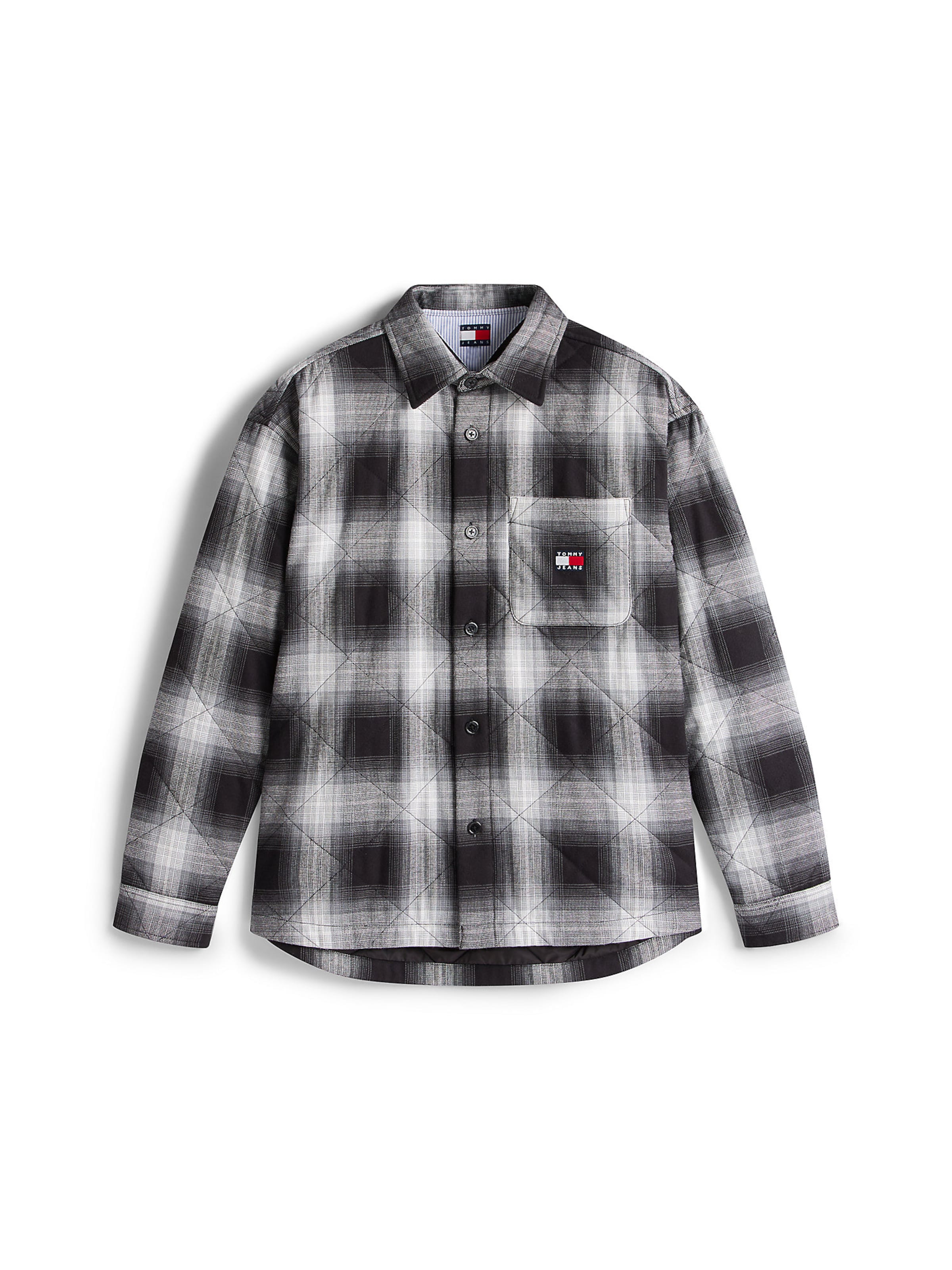 Tommy Jeans Φθινοπωρινό και ανοιξιάτικο μπουφάν σε μαύρο: μπροστά