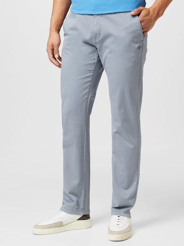CAMP DAVID Regular Chino Pants in Grey: front