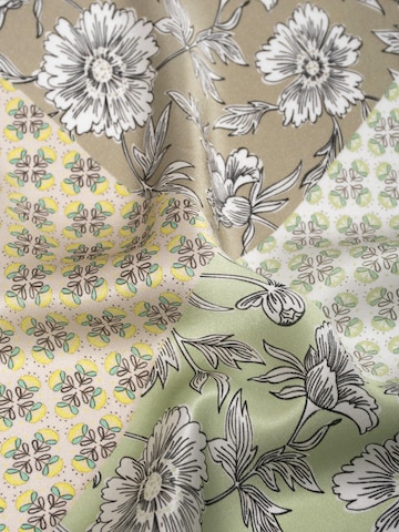 MayTree Sjaal 'Seidentuch Blumen Quartett' in Groen