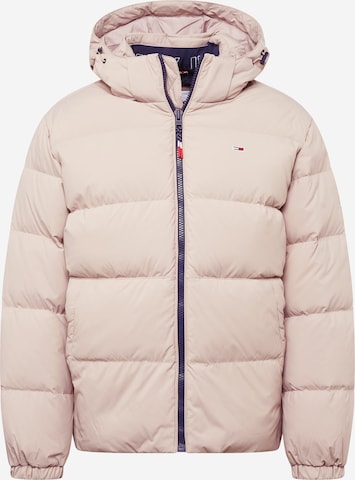 Tommy Jeans Winterjas in Beige: voorkant