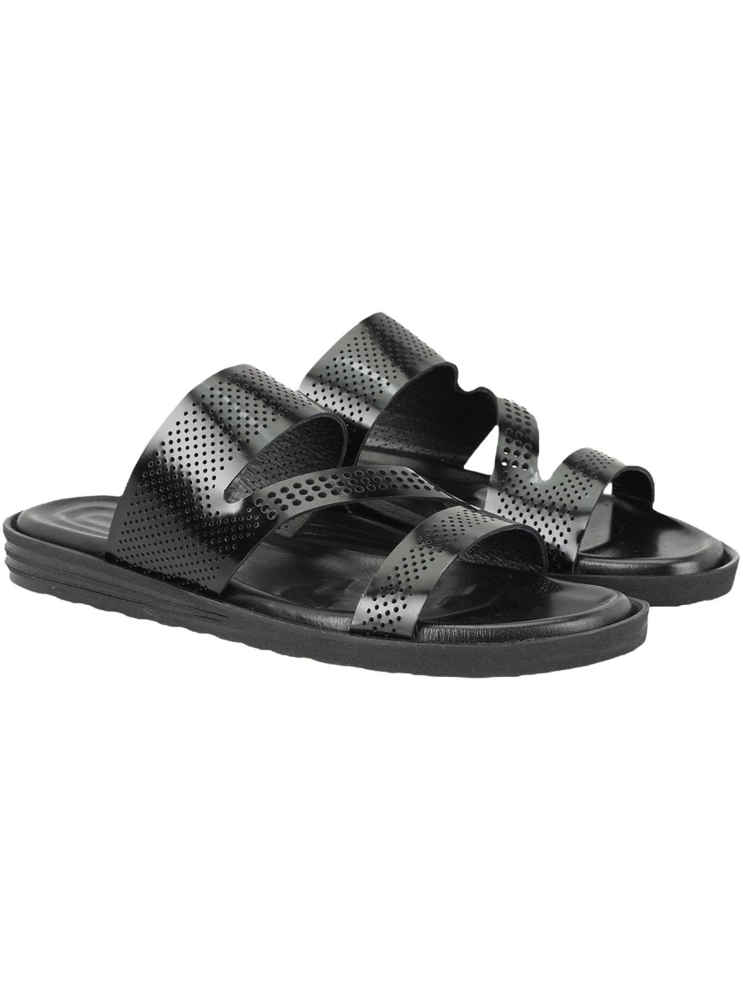 Desa Sandals 'Sandalen' in Black: front